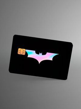 Holographic sticker for a bank card &ldquo;Batman&rdquo;