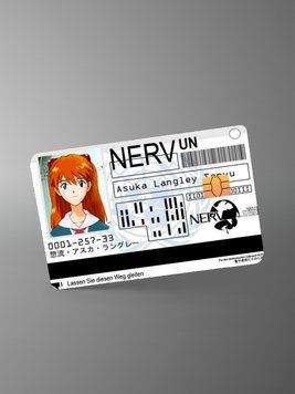Sticker for bank card &ldquo;Evangelion Asuka&rdquo;