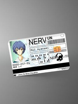 Sticker for bank card &ldquo;Evangelion Anayami&rdquo;