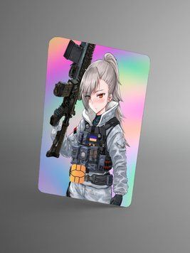 Holographic sticker for bank card