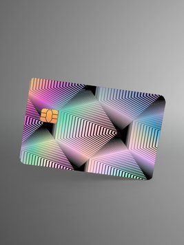Holographic sticker for bank card &ldquo;Abstraction&rdquo;