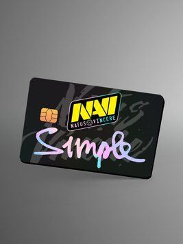 Holographic sticker for bank card &ldquo;S1mple&rdquo;