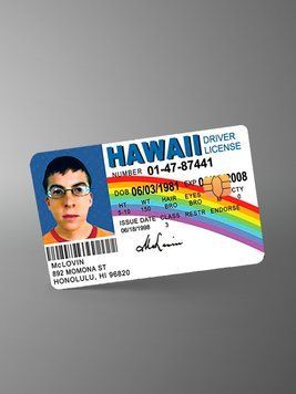 Sticker for bank card &ldquo;McLovin&rdquo;