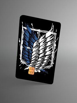 Holographic sticker for bank card &ldquo;Attack on Titan&rdquo;