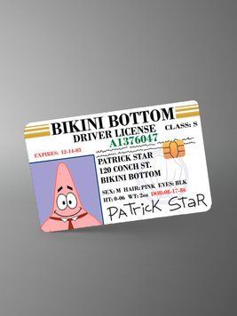 Sticker for bank card &ldquo;Patrick&rdquo;