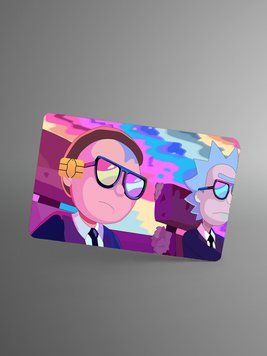 Sticker for bank card &ldquo;Rick and Morty&rdquo;