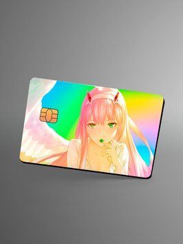 Holographic sticker for bank card &ldquo;02&rdquo;