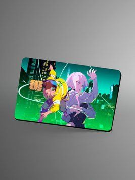 Holographic sticker for a bank card &ldquo;Cyberpunk&rdquo;