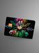 Holographic sticker for a bank card "Akaza "