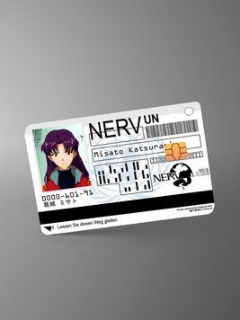 Holographic sticker for bank card &ldquo;Evangelion Misato&rdquo;