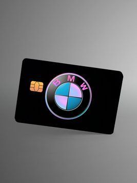 Holographic sticker for bank card &ldquo;BMW&rdquo;